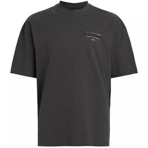 ALLSAINTS Men's Graphic Logo Tee In Washed Black NWT Xl